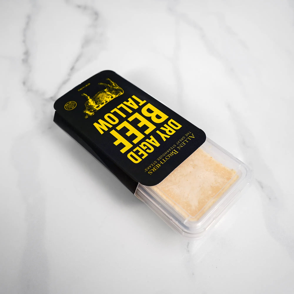 Beef allow In Package on White Marble