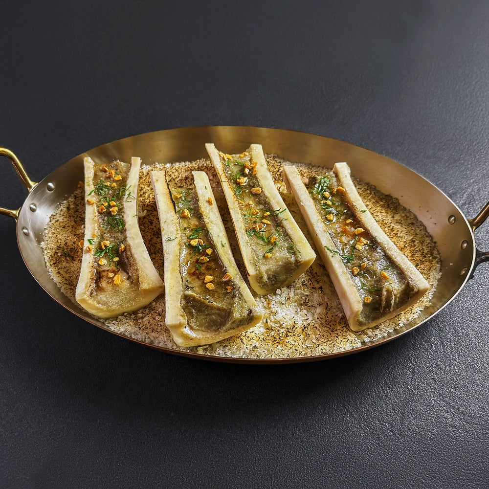 cooked bone marrow side angle