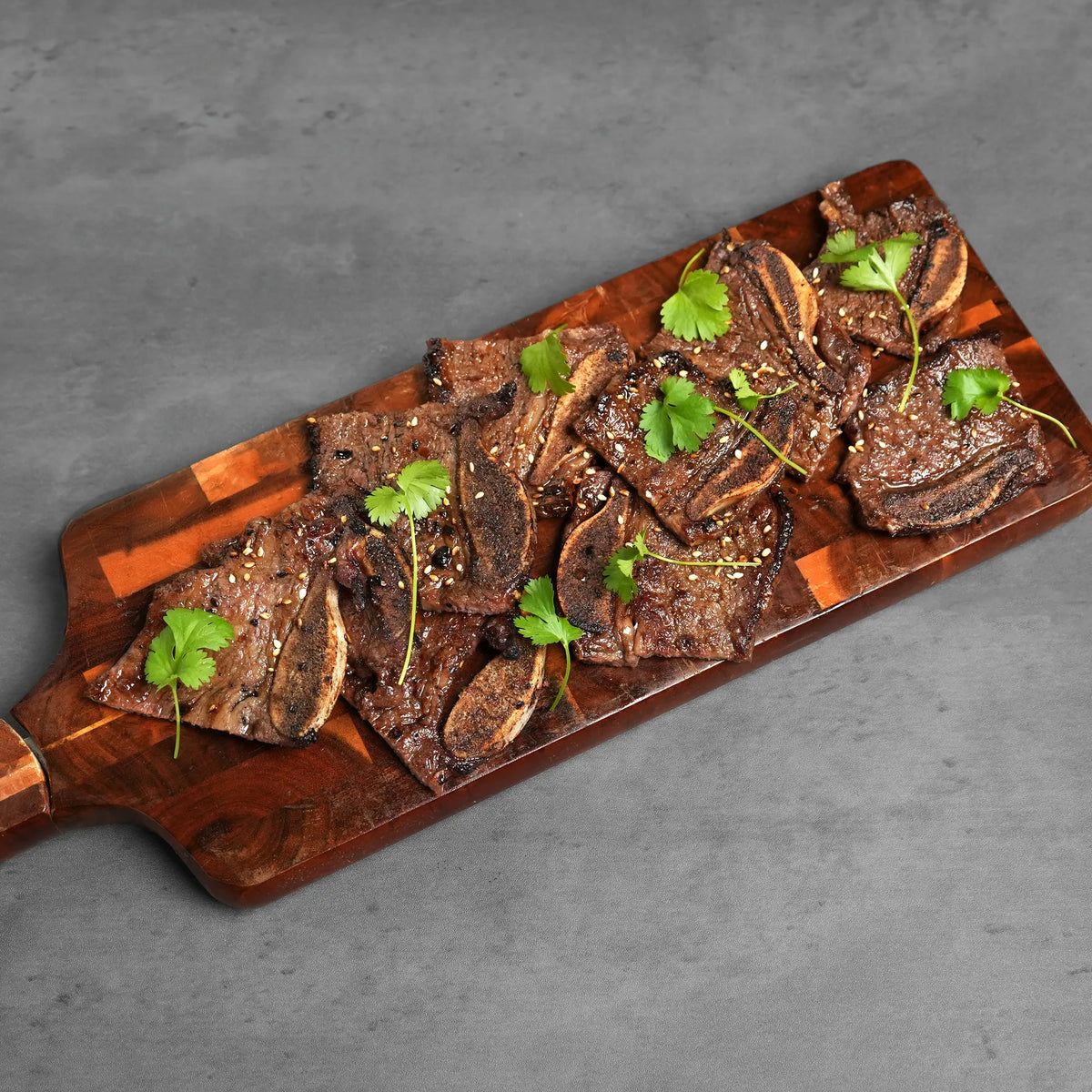 Cooked Short Ribs on Cutting Board