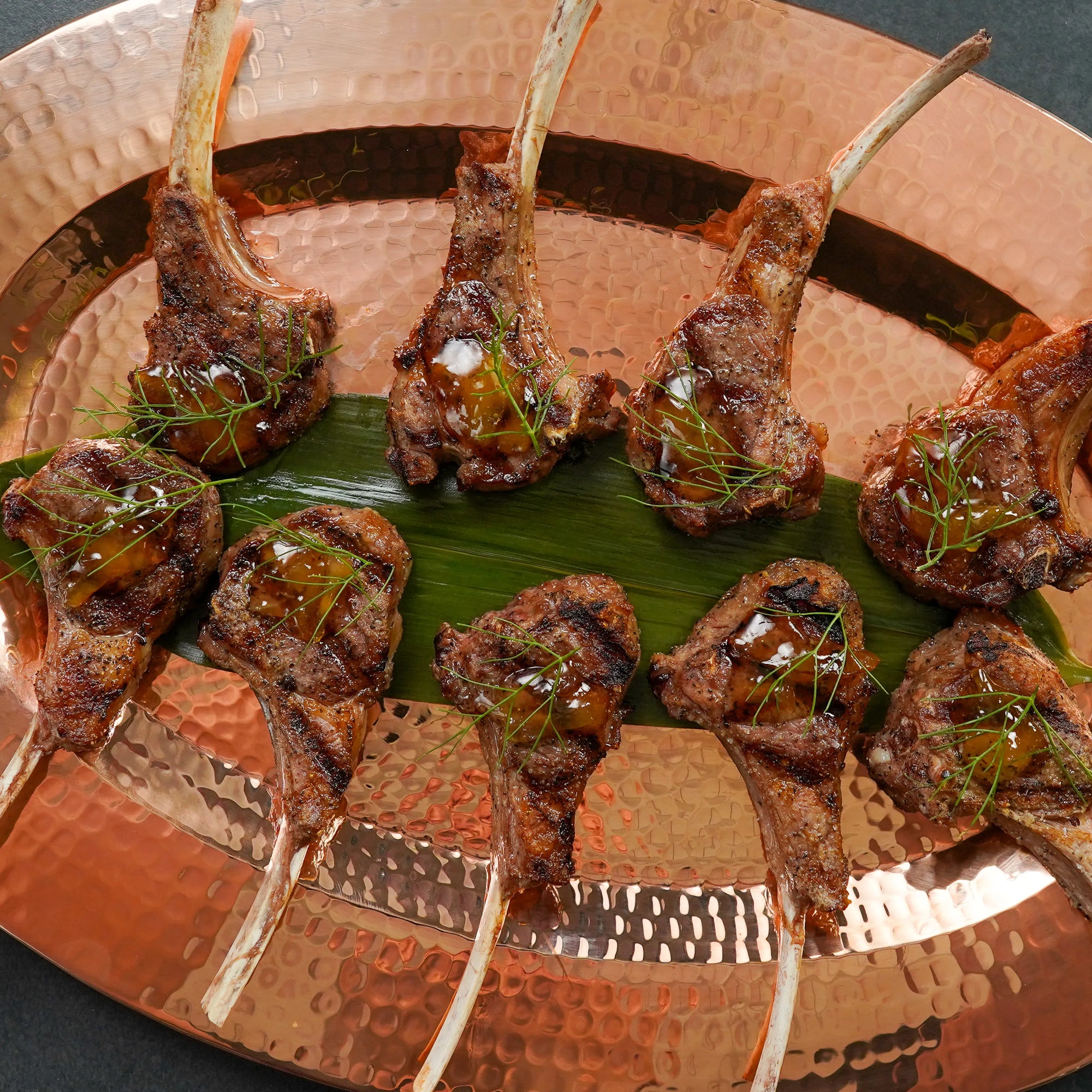 Cooked Lamb Lollipops