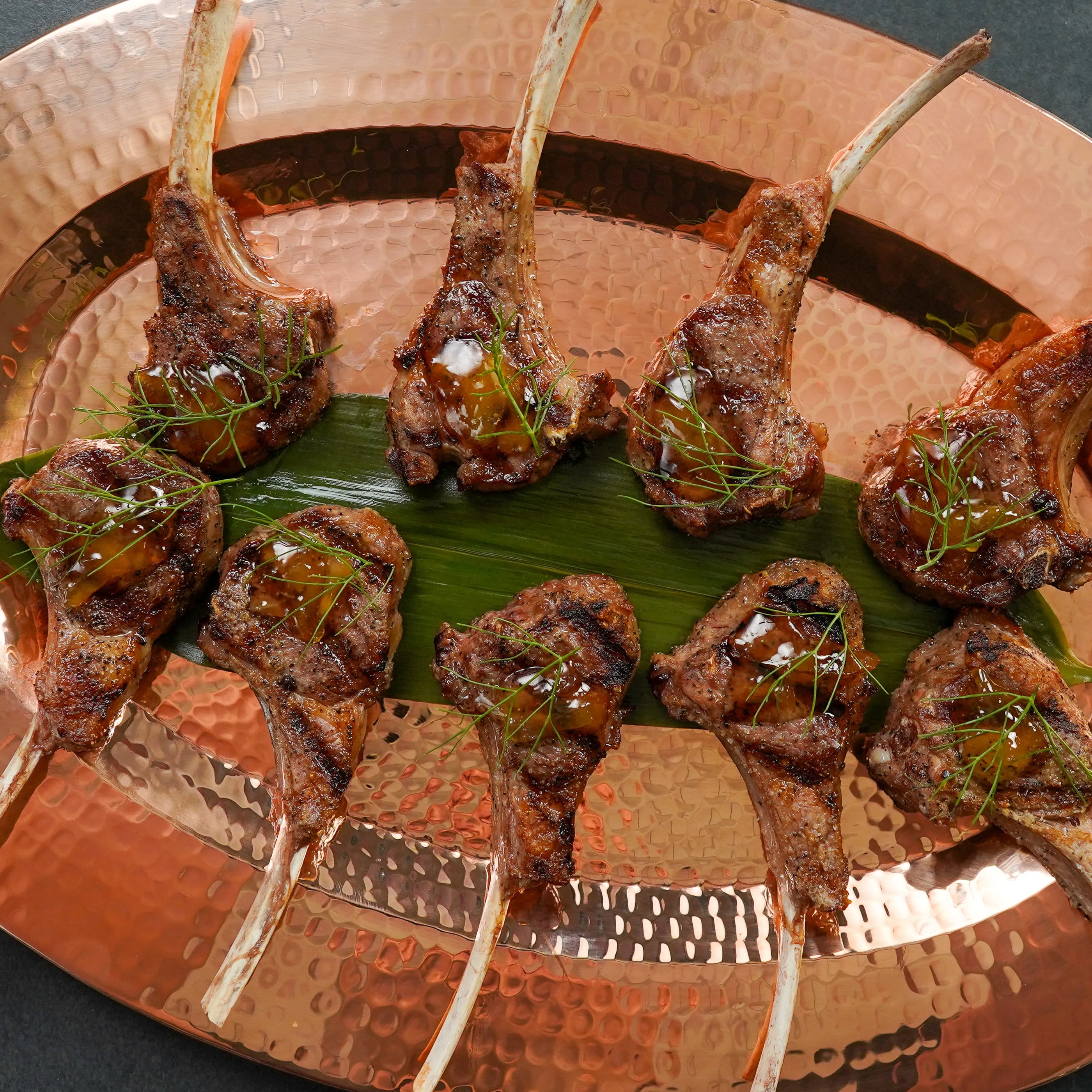 Cooked Lamb Lollipops