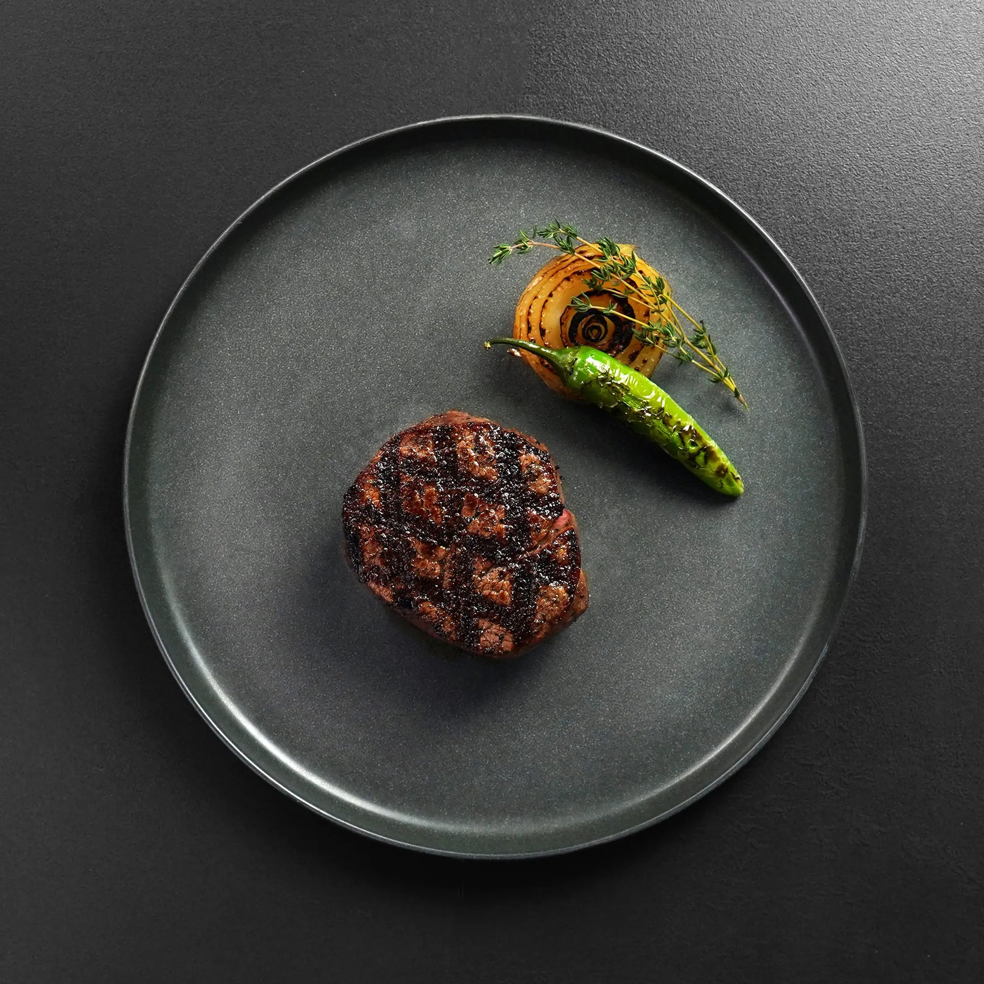 Overhead image of cooked filet