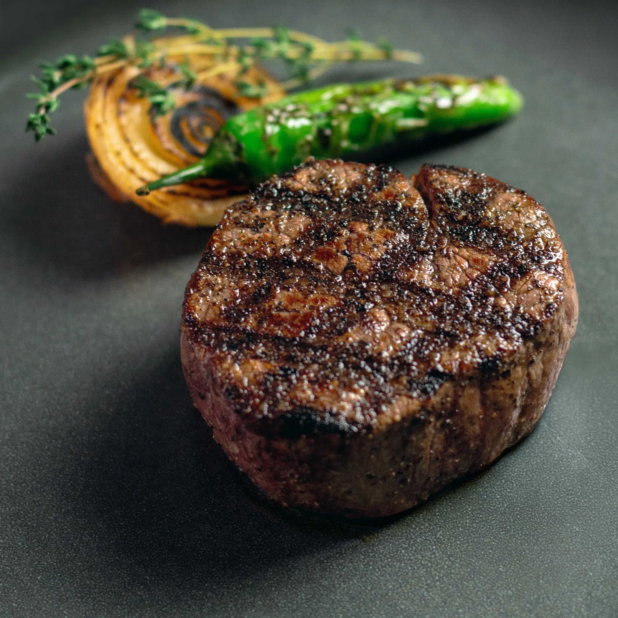Close Up image of cooked filet