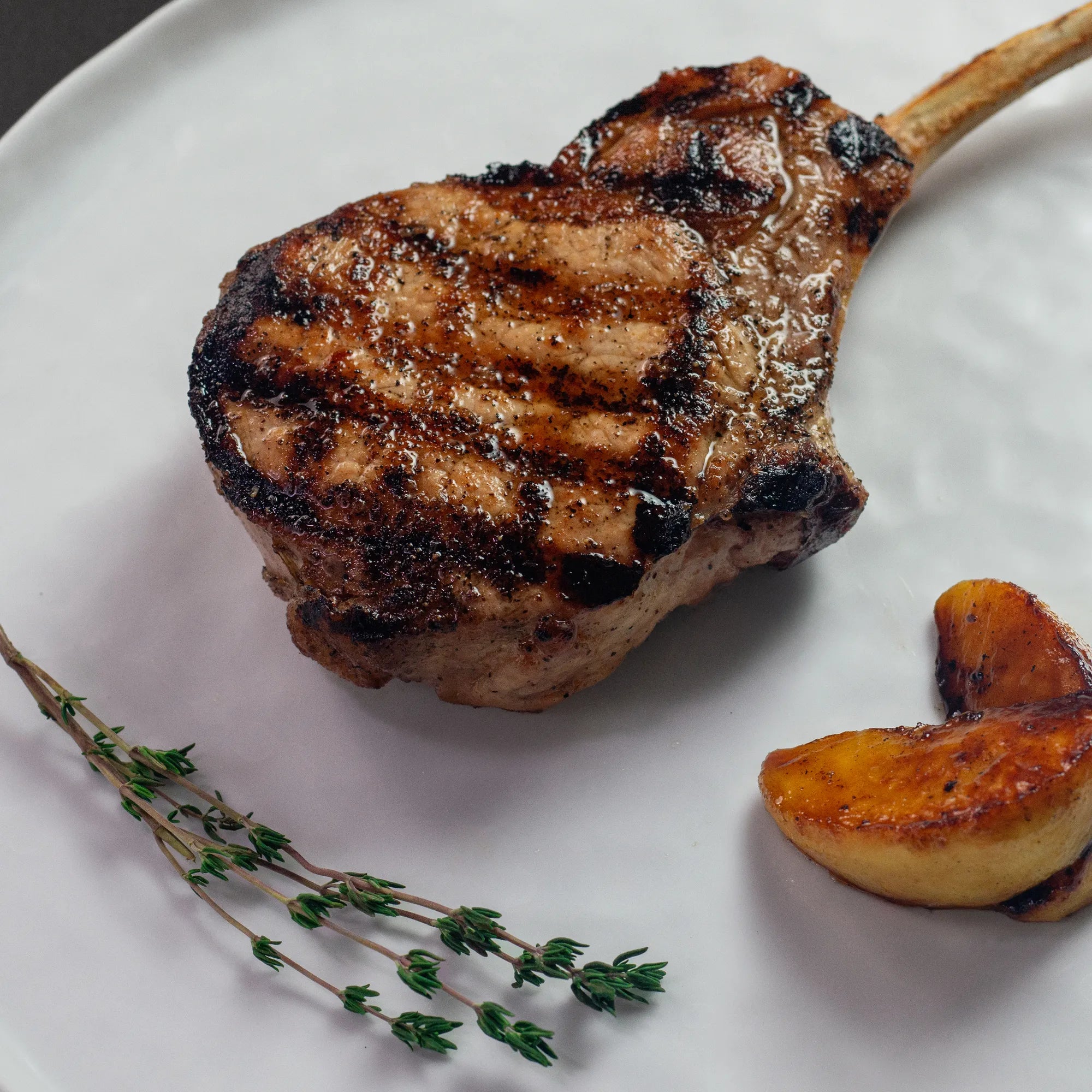 Cooked Pork Tomahawk