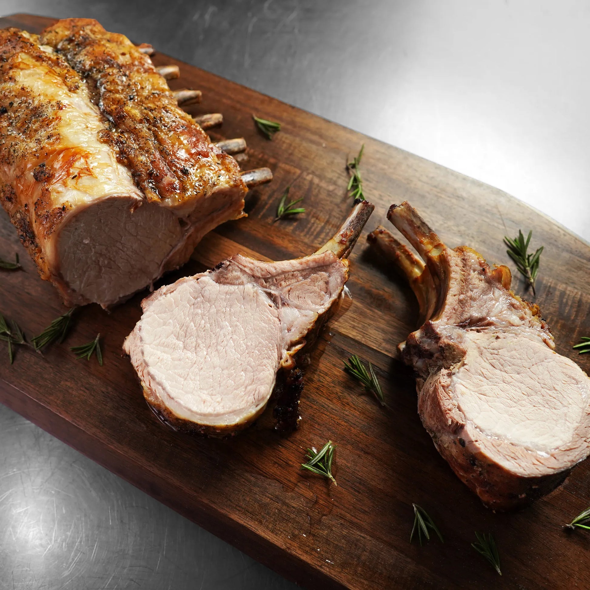 Cooked Pork Frenched 10-Bone Roast