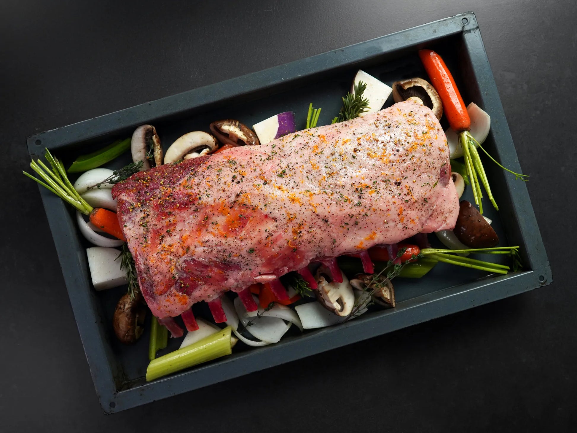 Raw Pork Frenched 10-Bone Roast