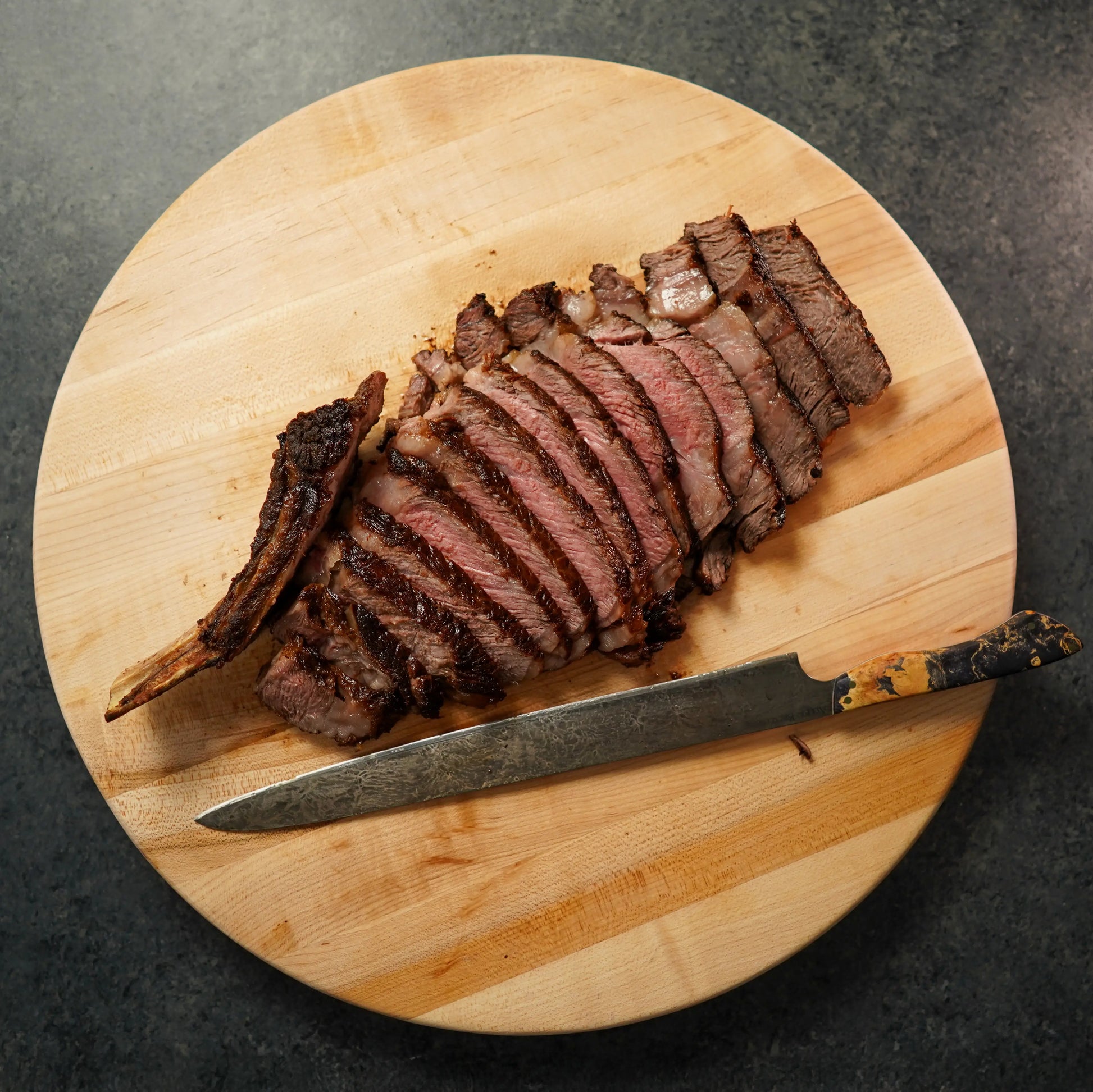 Sliced Bone In Ribeye