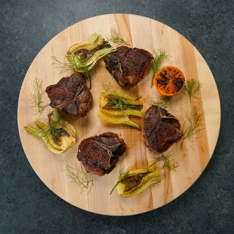 Lamb Loin Chops cooked_Overhead