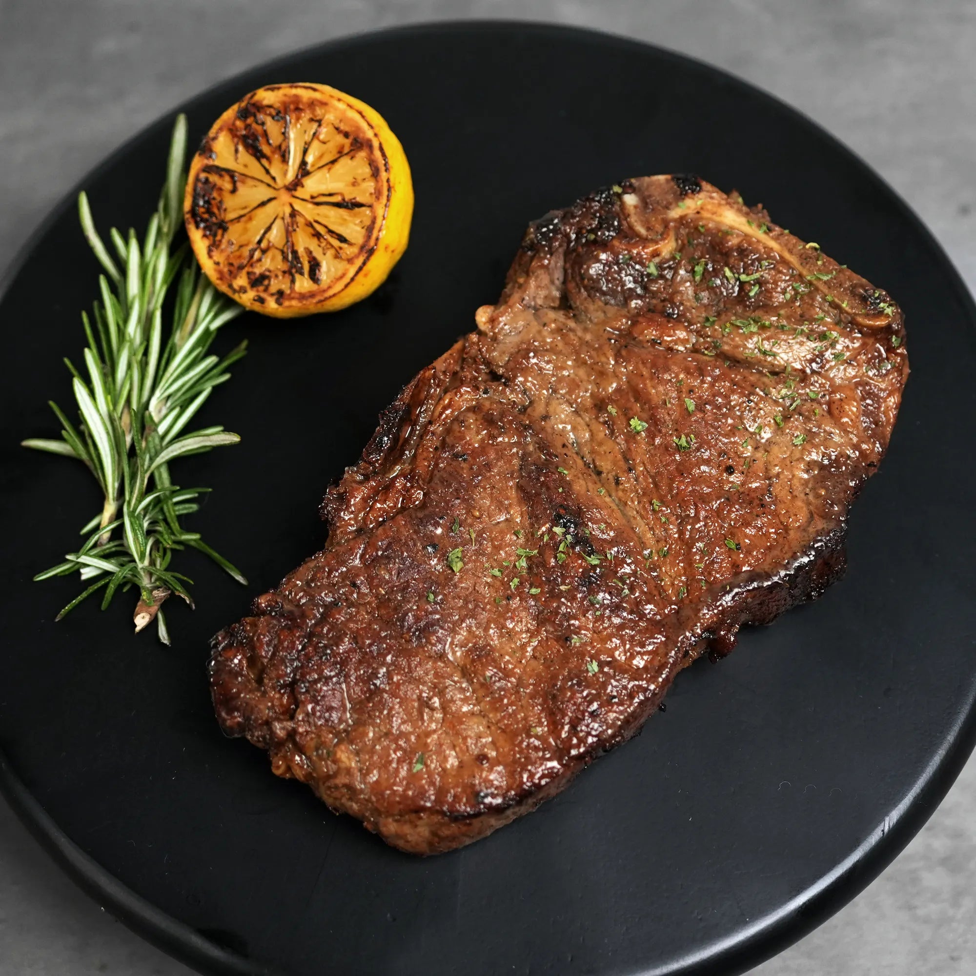 Cooked Bone-In Strip Steak 