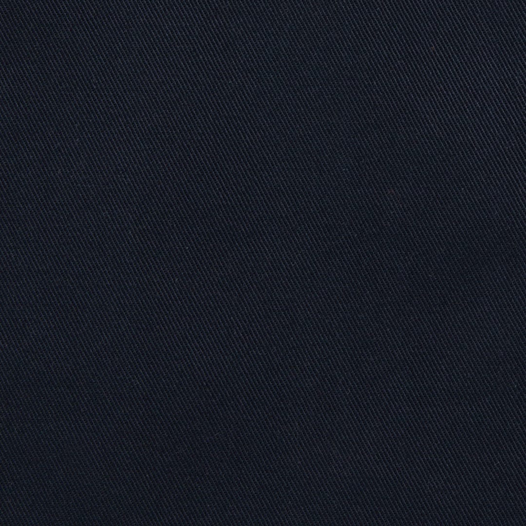 Midnight blue apron fabric close-up with fine texture
