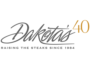 Dakota's logo with text 'Raising the Steaks Since 1984' on a white background