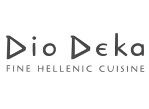 Logo of Dio Deka Fine Hellenic Cuisine on a white background
