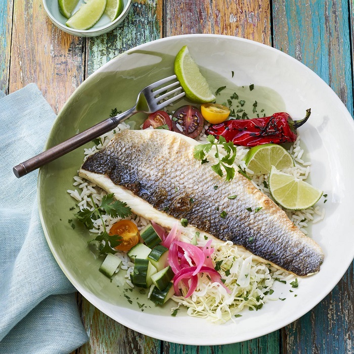 Butterflied Branzino