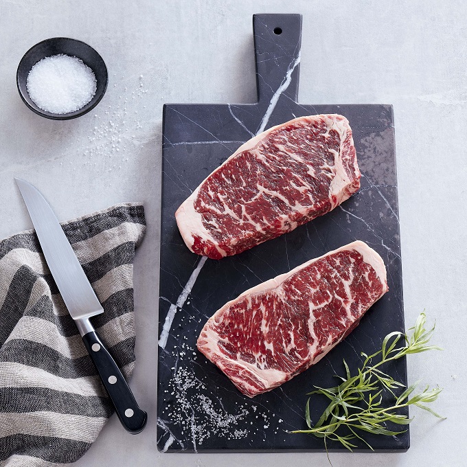 Wagyu Sirloin Strip Steaks Allen Brothers