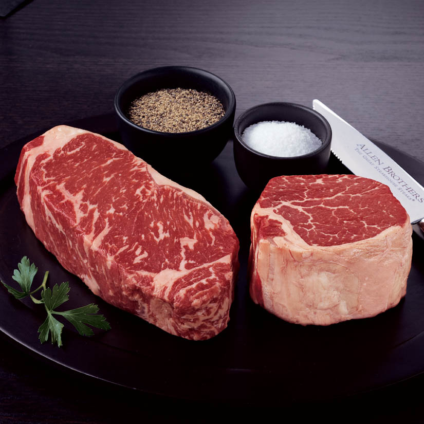 His & Hers Prime Steak Filet/Strip Combo